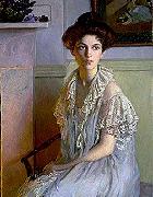 Lilla Cabot Perry Lady with a Bowl of Violets USA oil painting artist